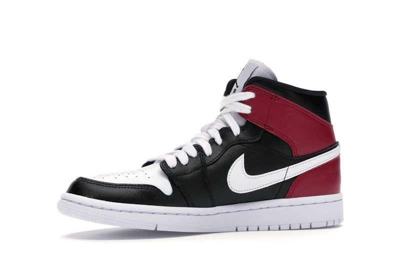 Jordan 1 Mid Black Noble Red (Women's)