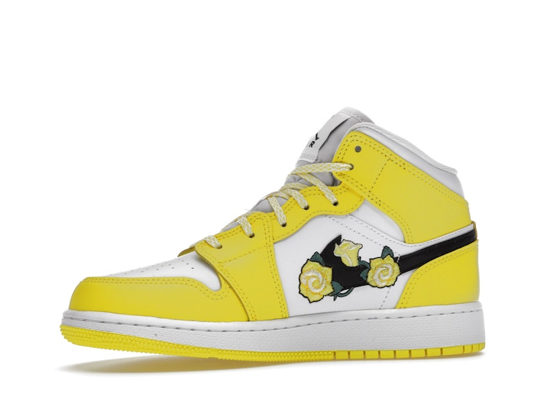 Jordan 1 Mid Dynamic Yellow Floral (GS)