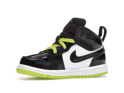 Jordan 1 Mid Black Cyber Mystic Green (TD)