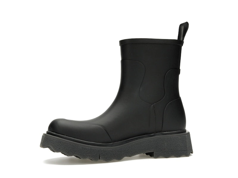 OFF-WHITE Rubber Rain Boot Black