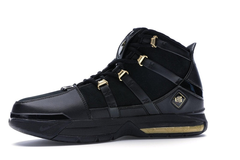 Nike LeBron Zoom 3 Black Metallic Gold