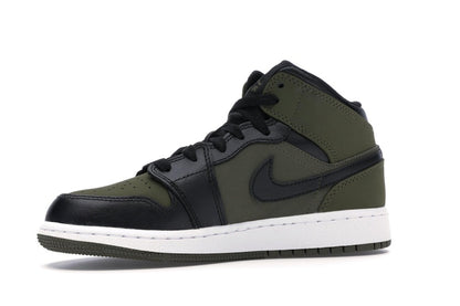 Jordan 1 Mid Olive Canvas Black (GS)