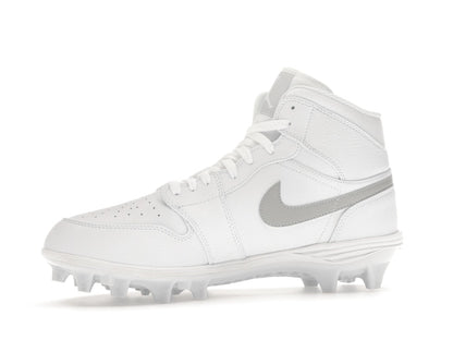 Jordan 1 Mid TD Cleat White Grey Fog