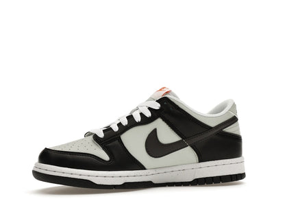 Nike Dunk Low Black Bright Mandarin Mini Swoosh (GS)