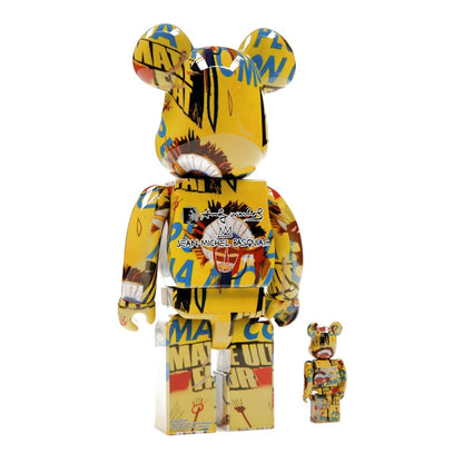 Bearbrick Andy Warhol x Jean-Michel Basquiat #3 100% & 400% Set
