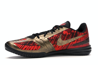 Nike KB Mentality Black Metallic Gold Chilling Red