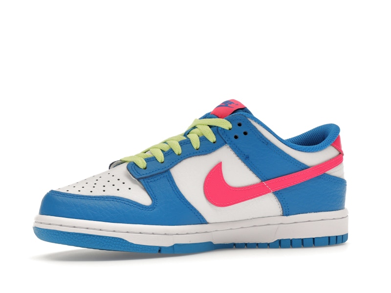 Nike Dunk Low Photo Blue White Light Lemon Twist Hyper Pink (GS)