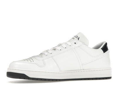 Prada Downtown Low Top Sneakers Leather White White Black