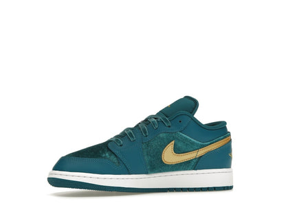 Jordan 1 Low SE Geode Teal Metallic Gold (GS)