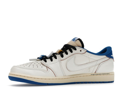 Jordan 1 Retro Low OG SP Fragment x Travis Scott Sail Military Blue