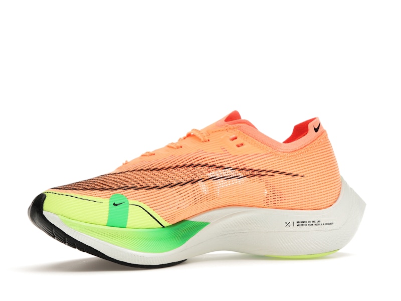 Nike ZoomX Vaporfly Next% 2 Peach Cream Green Shock (Women's)
