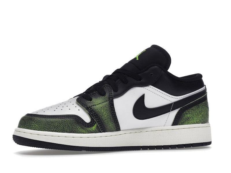 Jordan 1 Low Wear Away Electric Green (GS)