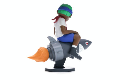 Hebru Brantley x Billionaire Boys Club x Bait Beyond The Beyond Fly Boy Figure 9 Inches White/Multi