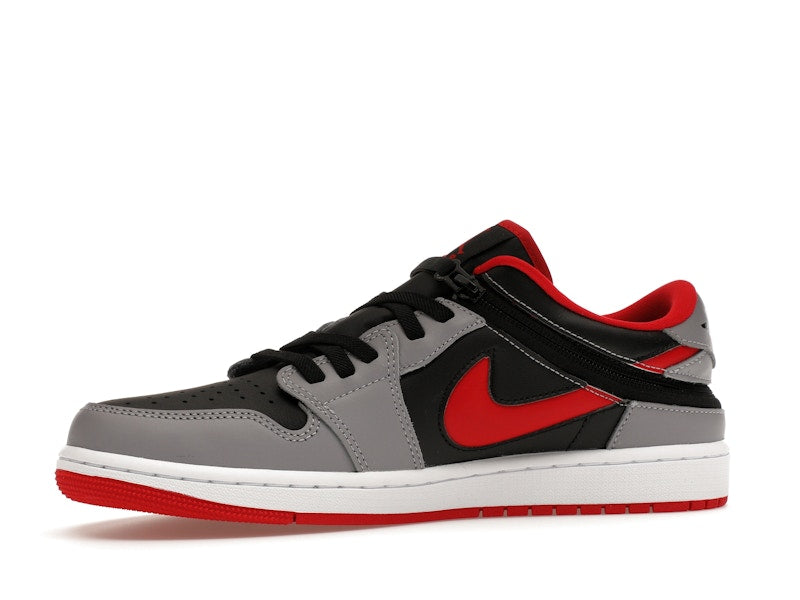 Jordan 1 Low Flyease Fire Red Cement Grey