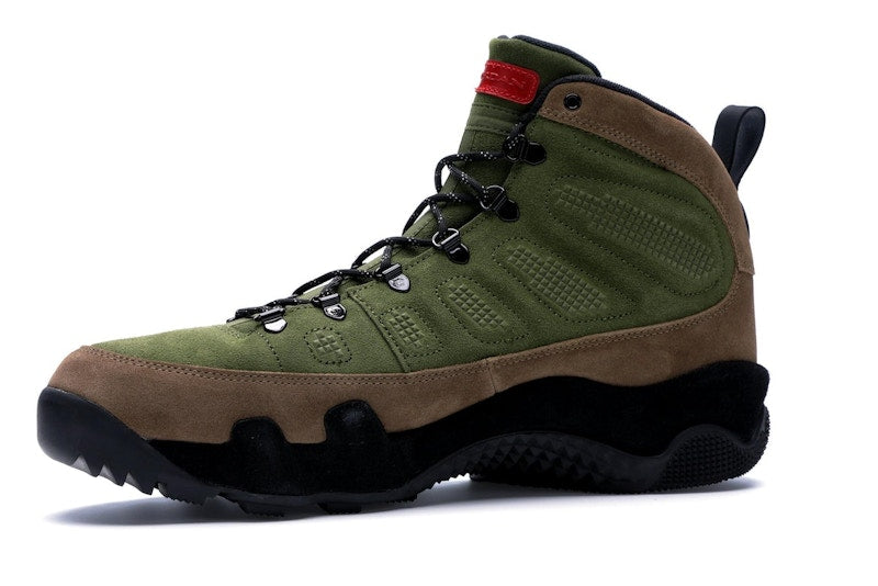 Jordan 9 Retro Boot NRG Military Brown Legion Green