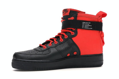 Nike SF Air Force 1 Mid Habanero Red Black