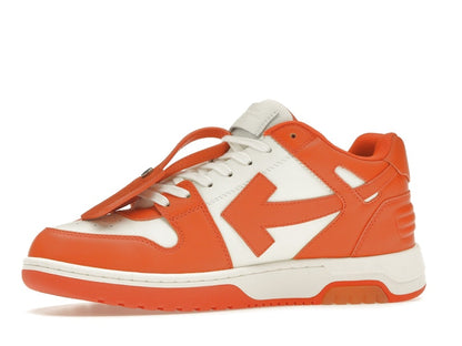 OFF-WHITE Out Of Office OOO Low Tops White Orange