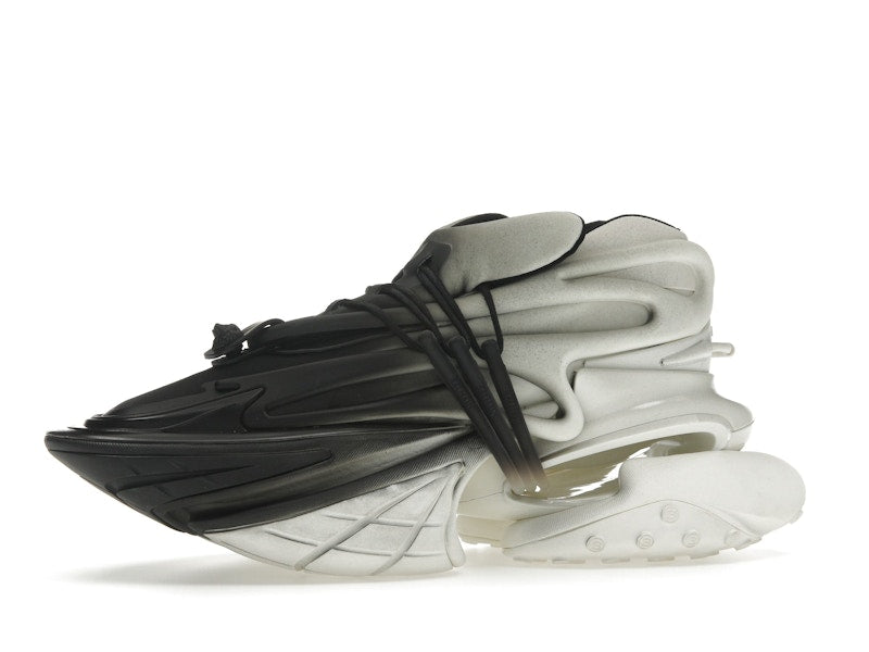 Balmain Unicorn Low-Top White Black Gradiant