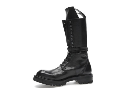 Rick Owens Army Laced Boot Black