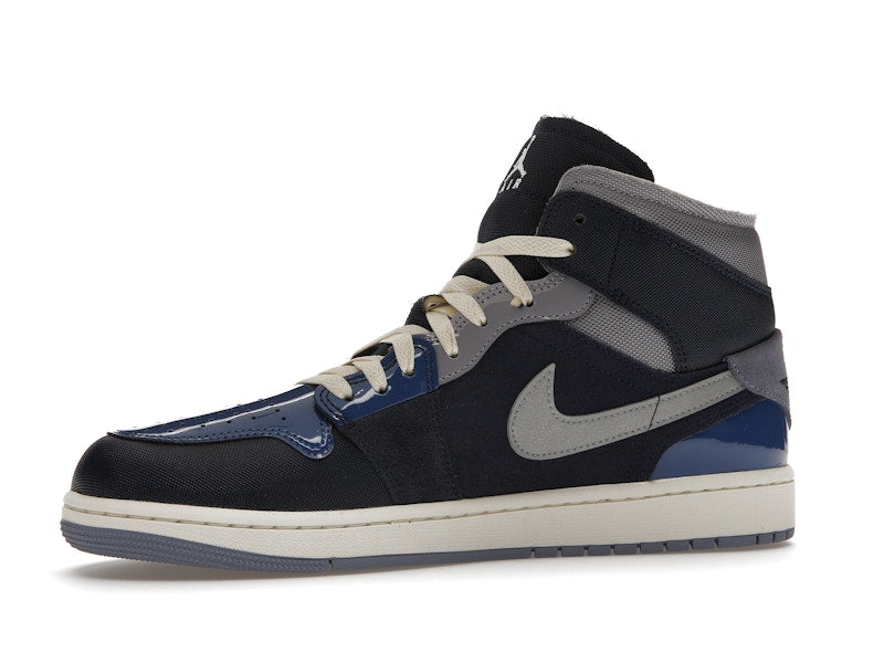 Jordan 1 Mid SE Craft Obsidian French Blue Ashen Slate White