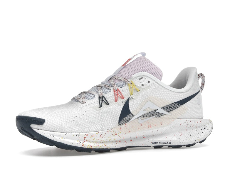 Nike React Pegasus Trail 5 Summit White Football Grey Pink Foam Armory Navy