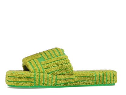 Bottega Veneta Resort Geometric Sandal Parakeet Kiwi