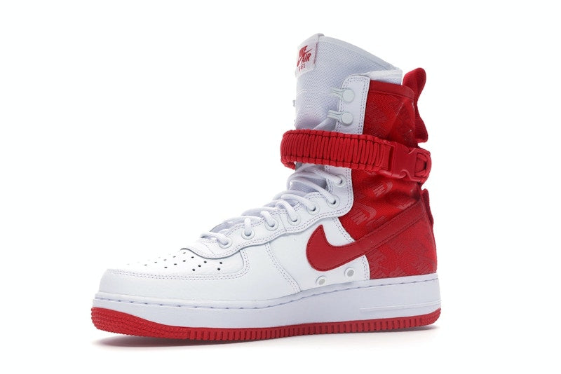 Nike SF Air Force 1 High White University Red