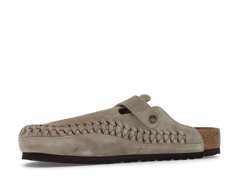 Birkenstock Boston Braided Suede Kith Taupe