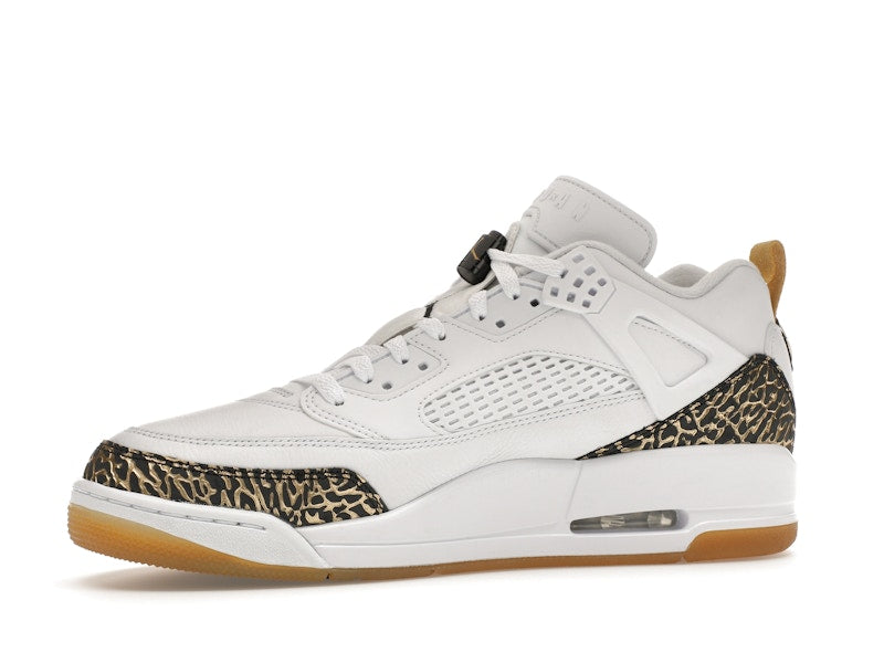 Jordan Spizike Low White Metallic Gold