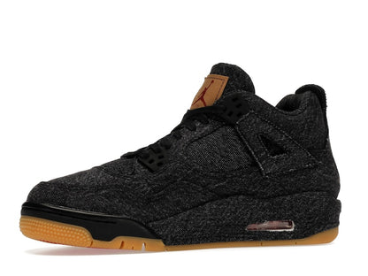 Jordan 4 Retro Levi's Black (GS) (Levi's Tag)