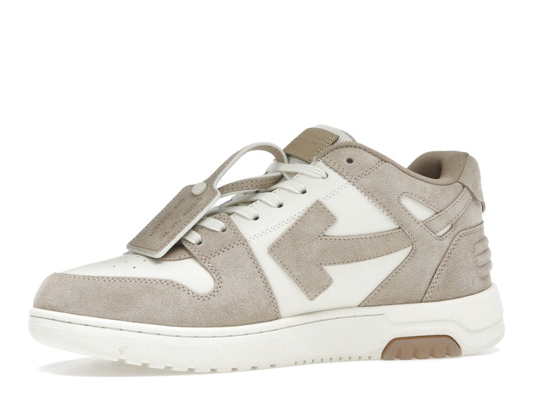 OFF-WHITE Out Of Office OOO Low Tops Beige Natural Suede