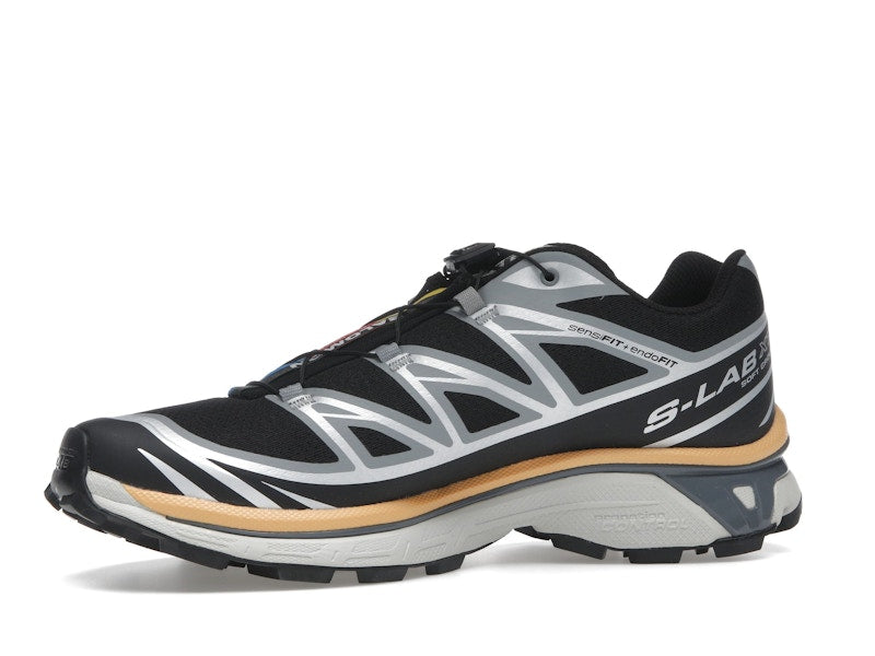 Salomon XT-6 Black Footwear Silver Warm Apricot