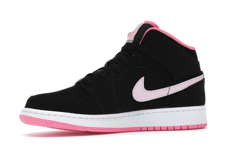 Jordan 1 Mid Black Digital Pink (GS)