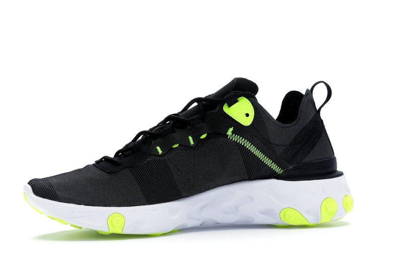 Nike React Element 55 Black Wolf Grey Volt