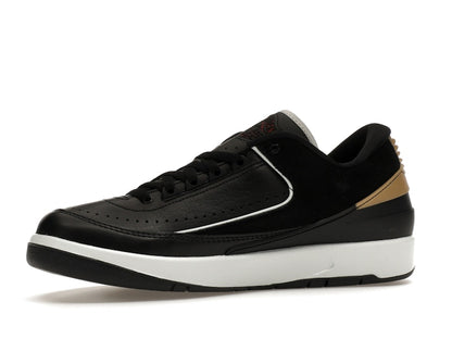 Jordan 2 Retro Low Black Metallic Gold (Women's)