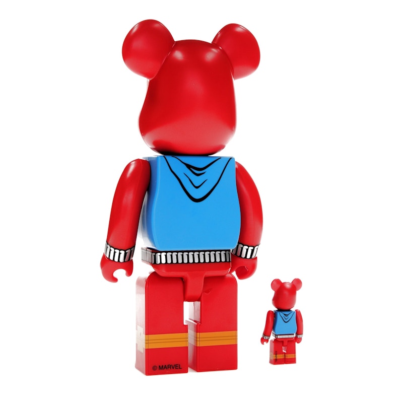 Bearbrick x Marvel Spider-Man Scarlet Spider 100% & 400% Set