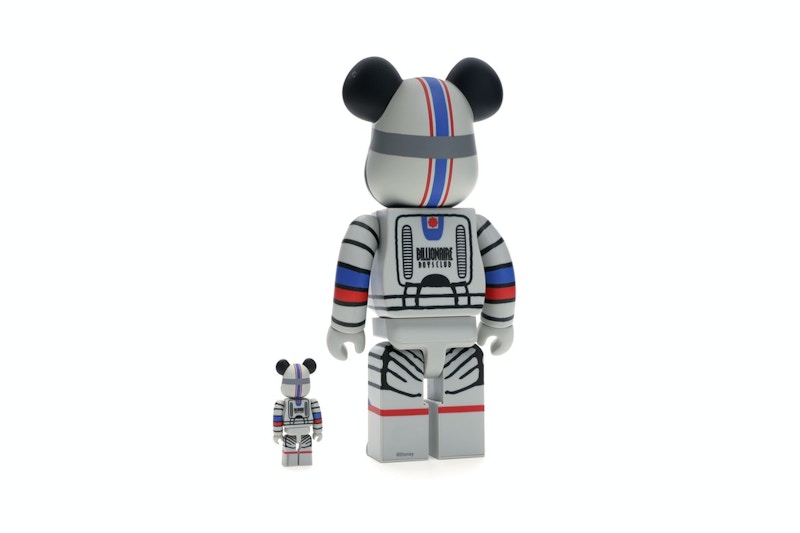 Bearbrick x Billionaire Boys Club x Mickey Mouse Astronaut 100% & 400% Set Multicolor