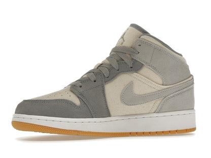Jordan 1 Mid SE Coconut Milk Particle Grey (GS)