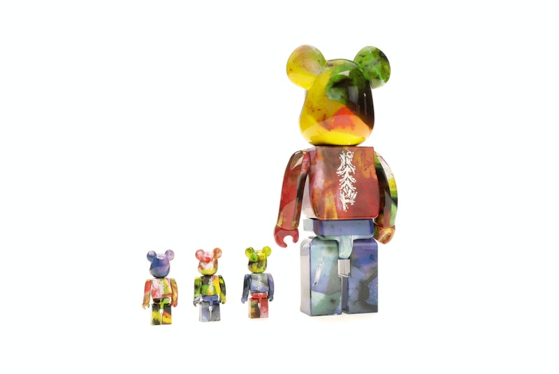 Bearbrick Pushead 4 pc Set 100% & 400% Set Multi