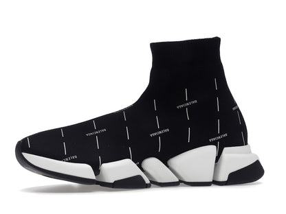 Balenciaga Speed 2.0 Black White Logo