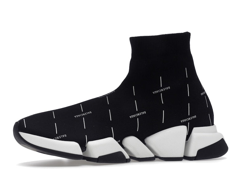 Balenciaga Speed 2.0 Black White Logo