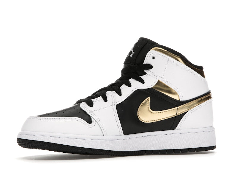 Jordan 1 Mid White Gold Black (GS)