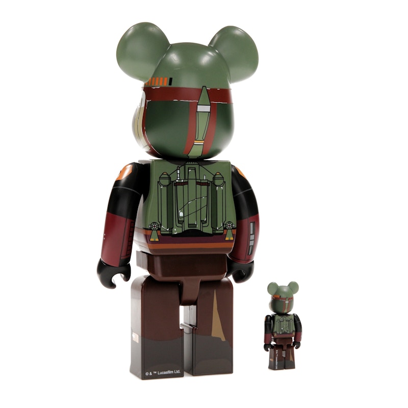 Bearbrick x Star Wars Boba Fett (Recovered Armor) 100% & 400% Set