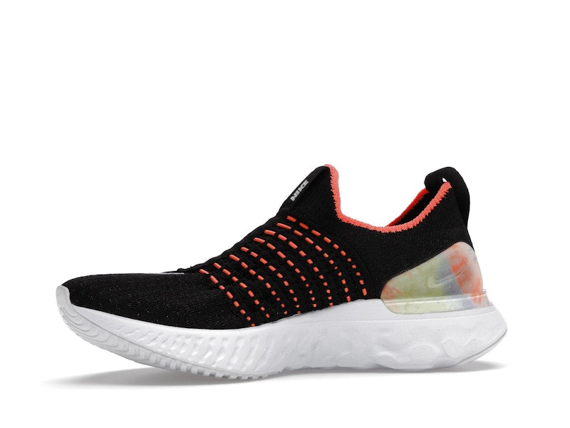 Nike React Phantom Run Flyknit Premium Black Bright Mango (Women's)
