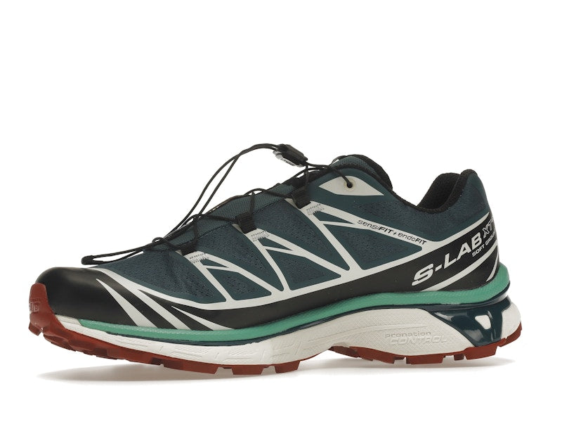 Salomon XT-6 Deep Teal Biking Red