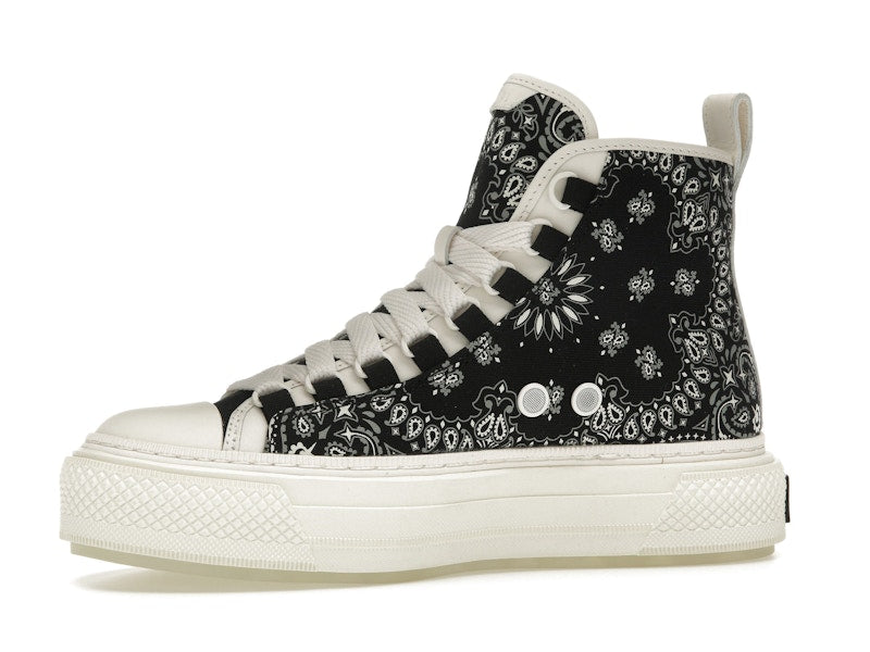 AMIRI Bandana Court Hi-top Sneaker Black White (Women's)