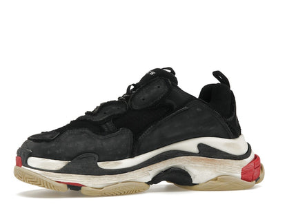 Balenciaga Triple S DIY Black Red White