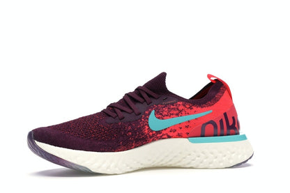 Nike Epic React Flyknit Bordeaux Hyper Jade (Women's)