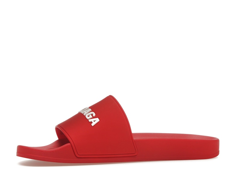 Balenciaga Pool Slide Red White