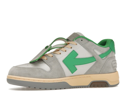 OFF-WHITE Out Of Office OOO Low Tops Light Grey Green